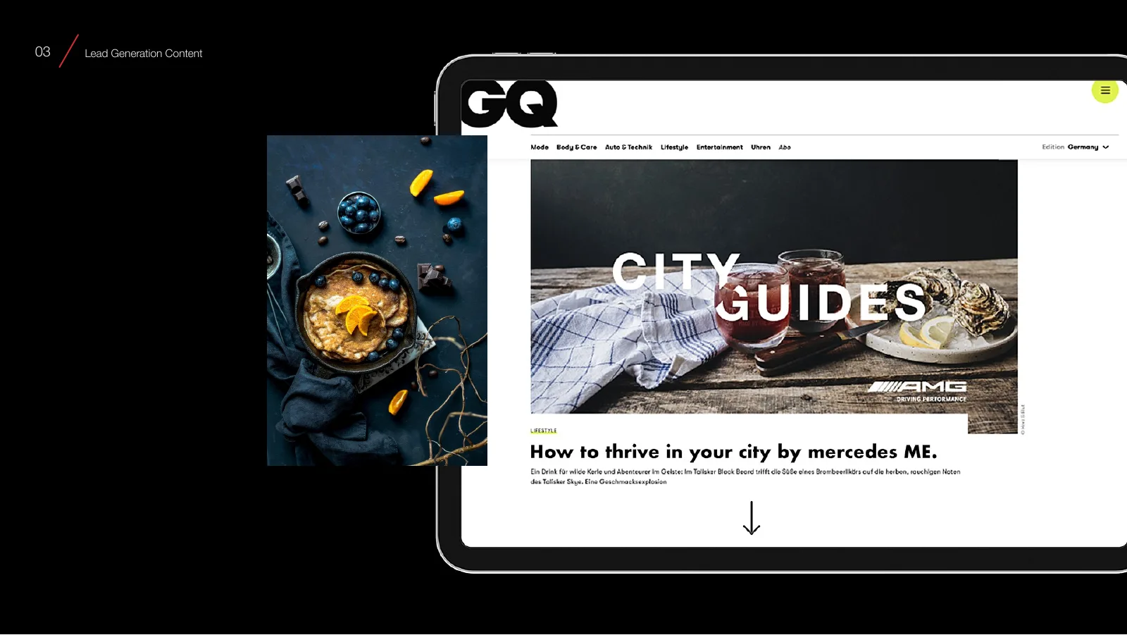 City Guides content in a lifestyle publication.